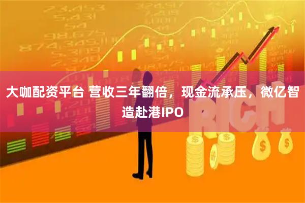 大咖配资平台 营收三年翻倍，现金流承压，微亿智造赴港IPO